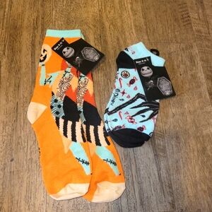 Disney the nightmare before Christmas 2 pc socks  womens size 9-11